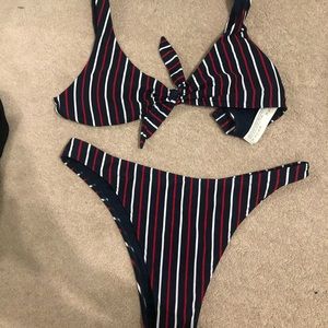 Hollister Stripped Bikini Set